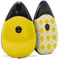 Skin Decal Wrap 2 Pack compatible with Suorin Drop Solids Collection Yellow VAPE NOT INCLUDED