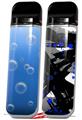 Skin Decal Wrap 2 Pack for Smok Novo v1 Bubbles Blue VAPE NOT INCLUDED