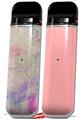 Skin Decal Wrap 2 Pack for Smok Novo v1 Pastel Abstract Pink and Blue VAPE NOT INCLUDED