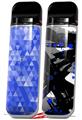 Skin Decal Wrap 2 Pack for Smok Novo v1 Triangle Mosaic Blue VAPE NOT INCLUDED