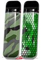 Skin Decal Wrap 2 Pack for Smok Novo v1 Camouflage Green VAPE NOT INCLUDED