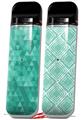Skin Decal Wrap 2 Pack for Smok Novo v1 Triangle Mosaic Seafoam Green VAPE NOT INCLUDED