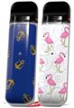 Skin Decal Wrap 2 Pack for Smok Novo v1 Anchors Away Blue VAPE NOT INCLUDED