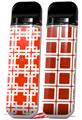 Skin Decal Wrap 2 Pack for Smok Novo v1 Boxed Red VAPE NOT INCLUDED