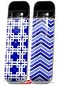 Skin Decal Wrap 2 Pack for Smok Novo v1 Boxed Royal Blue VAPE NOT INCLUDED