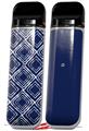 Skin Decal Wrap 2 Pack for Smok Novo v1 Wavey Navy Blue VAPE NOT INCLUDED