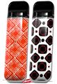 Skin Decal Wrap 2 Pack for Smok Novo v1 Wavey Red VAPE NOT INCLUDED