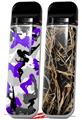 Skin Decal Wrap 2 Pack for Smok Novo v1 Sexy Girl Silhouette Camo Purple VAPE NOT INCLUDED