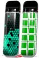 Skin Decal Wrap 2 Pack for Smok Novo v1 HEX Seafoan Green VAPE NOT INCLUDED
