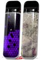 Skin Decal Wrap 2 Pack for Smok Novo v1 HEX Purple VAPE NOT INCLUDED