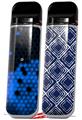 Skin Decal Wrap 2 Pack for Smok Novo v1 HEX Blue VAPE NOT INCLUDED