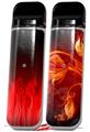 Skin Decal Wrap 2 Pack for Smok Novo v1 Fire Red VAPE NOT INCLUDED