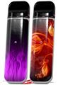 Skin Decal Wrap 2 Pack for Smok Novo v1 Fire Purple VAPE NOT INCLUDED