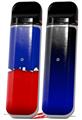 Skin Decal Wrap 2 Pack for Smok Novo v1 Ripped Colors Blue Red VAPE NOT INCLUDED