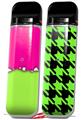 Skin Decal Wrap 2 Pack for Smok Novo v1 Ripped Colors Hot Pink Neon Green VAPE NOT INCLUDED