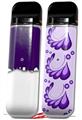 Skin Decal Wrap 2 Pack for Smok Novo v1 Ripped Colors Purple White VAPE NOT INCLUDED