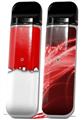 Skin Decal Wrap 2 Pack for Smok Novo v1 Ripped Colors Red White VAPE NOT INCLUDED