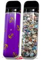 Skin Decal Wrap 2 Pack for Smok Novo v1 Anchors Away Purple VAPE NOT INCLUDED
