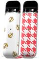 Skin Decal Wrap 2 Pack for Smok Novo v1 Anchors Away White VAPE NOT INCLUDED