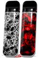 Skin Decal Wrap 2 Pack for Smok Novo v1 Scattered Skulls Black VAPE NOT INCLUDED