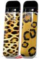 Skin Decal Wrap 2 Pack for Smok Novo v1 Fractal Fur Leopard VAPE NOT INCLUDED
