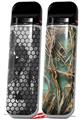 Skin Decal Wrap 2 Pack for Smok Novo v1 HEX Mesh Camo 01 Gray VAPE NOT INCLUDED