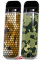 Skin Decal Wrap 2 Pack for Smok Novo v1 HEX Mesh Camo 01 Orange VAPE NOT INCLUDED