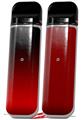 Skin Decal Wrap 2 Pack for Smok Novo v1 Smooth Fades Red Black VAPE NOT INCLUDED