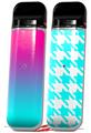 Skin Decal Wrap 2 Pack for Smok Novo v1 Smooth Fades Neon Teal Hot Pink VAPE NOT INCLUDED