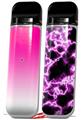 Skin Decal Wrap 2 Pack for Smok Novo v1 Smooth Fades White Hot Pink VAPE NOT INCLUDED