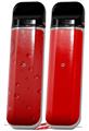 Skin Decal Wrap 2 Pack for Smok Novo v1 Raining Red VAPE NOT INCLUDED