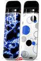 Skin Decal Wrap 2 Pack for Smok Novo v1 Electrify Blue VAPE NOT INCLUDED