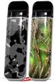 Skin Decal Wrap 2 Pack for Smok Novo v1 WraptorCamo Old School Camouflage Camo Black VAPE NOT INCLUDED