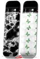 Skin Decal Wrap 2 Pack for Smok Novo v1 Electrify White VAPE NOT INCLUDED