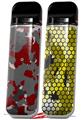 Skin Decal Wrap 2 Pack for Smok Novo v1 WraptorCamo Old School Camouflage Camo Red Dark VAPE NOT INCLUDED