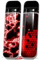 Skin Decal Wrap 2 Pack for Smok Novo v1 Electrify Red VAPE NOT INCLUDED