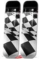 Skin Decal Wrap 2 Pack for Smok Novo v1 Checkered Racing Flag VAPE NOT INCLUDED