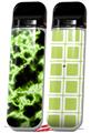 Skin Decal Wrap 2 Pack for Smok Novo v1 Electrify Green VAPE NOT INCLUDED