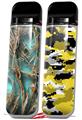 Skin Decal Wrap 2 Pack for Smok Novo v1 WraptorCamo Grassy Marsh Camo Neon Teal VAPE NOT INCLUDED