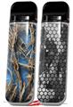 Skin Decal Wrap 2 Pack for Smok Novo v1 WraptorCamo Grassy Marsh Camo Neon Blue VAPE NOT INCLUDED