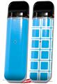Skin Decal Wrap 2 Pack for Smok Novo v1 Solids Collection Blue Neon VAPE NOT INCLUDED