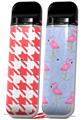 Skin Decal Wrap 2 Pack for Smok Novo v1 Houndstooth Coral VAPE NOT INCLUDED