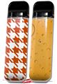 Skin Decal Wrap 2 Pack for Smok Novo v1 Houndstooth Burnt Orange VAPE NOT INCLUDED