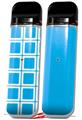 Skin Decal Wrap 2 Pack for Smok Novo v1 Squared Neon Blue VAPE NOT INCLUDED
