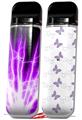 Skin Decal Wrap 2 Pack for Smok Novo v1 Lightning Purple VAPE NOT INCLUDED