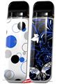 Skin Decal Wrap 2 Pack for Smok Novo v1 Lots of Dots Blue on White VAPE NOT INCLUDED
