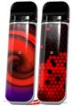 Skin Decal Wrap 2 Pack for Smok Novo v1 Alecias Swirl 01 Red VAPE NOT INCLUDED