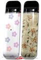 Skin Decal Wrap 2 Pack for Smok Novo v1 Pastel Flowers VAPE NOT INCLUDED