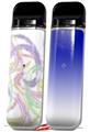 Skin Decal Wrap 2 Pack for Smok Novo v1 Neon Swoosh on White VAPE NOT INCLUDED