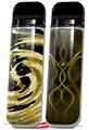 Skin Decal Wrap 2 Pack for Smok Novo v1 Alecias Swirl 02 Yellow VAPE NOT INCLUDED